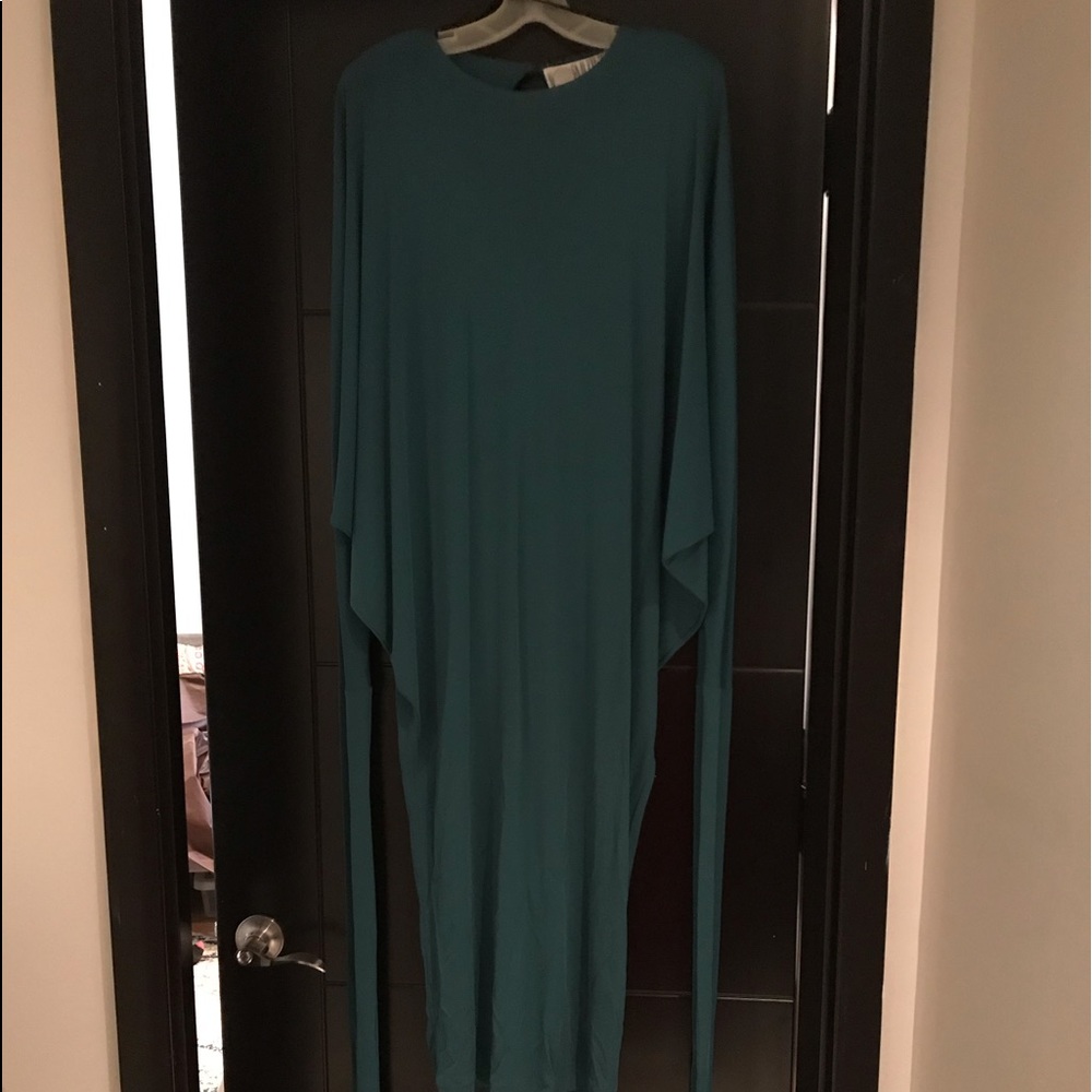 VINTAGE TEAL BLUE NORMA KAMALI Dress midi/maxi
